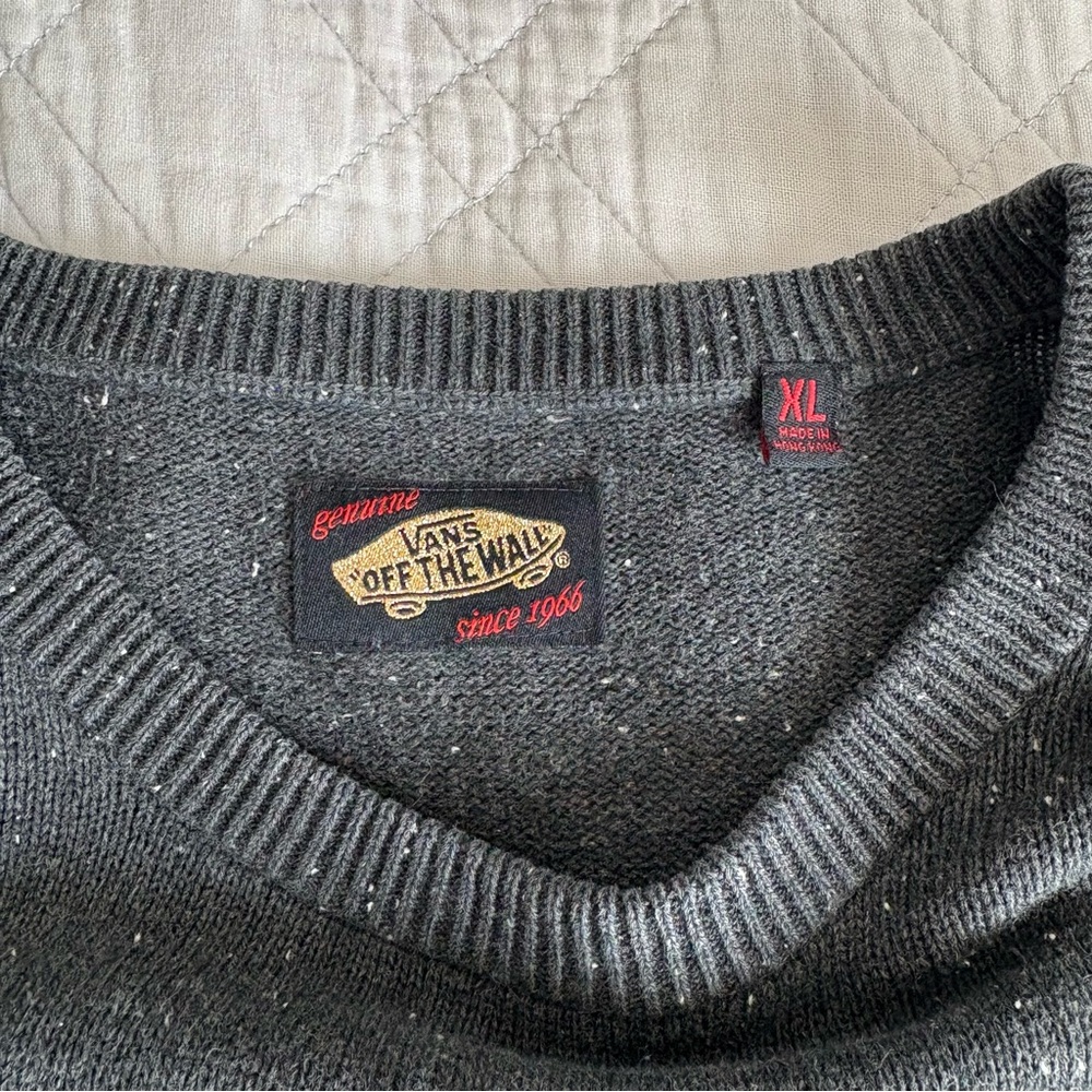 Vans Gray Men’s Sweater Size XL - Picture 3 of 8